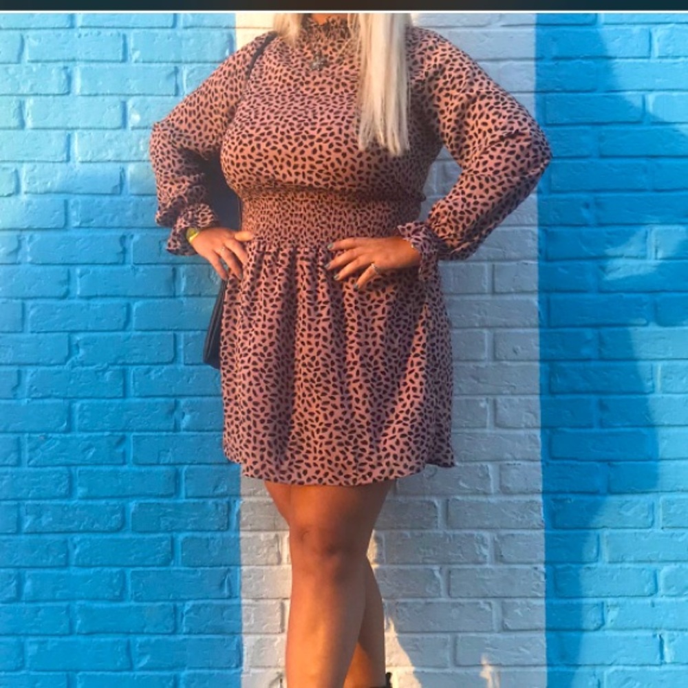 Cheetah print dress